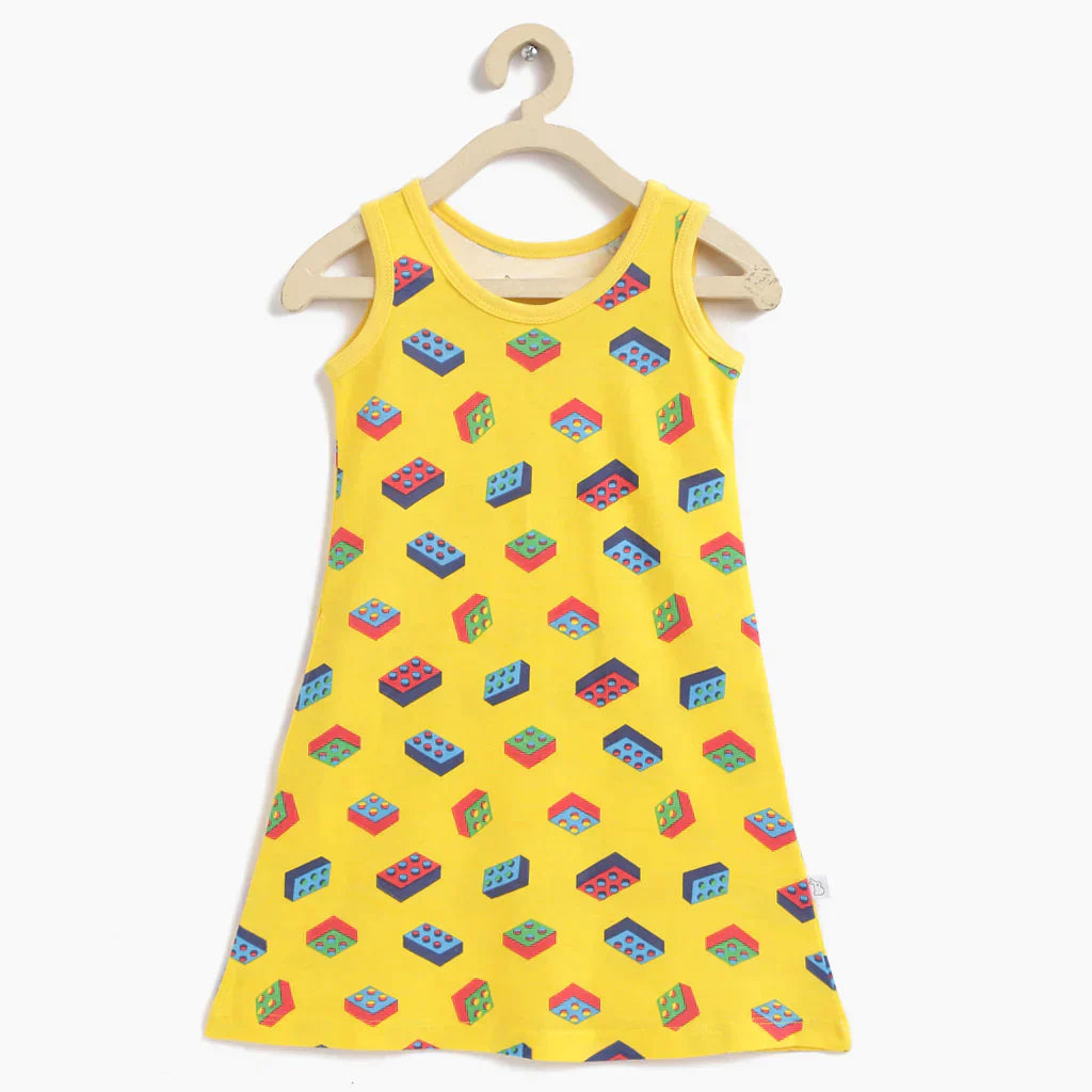 A-line Dress - Lego Pop - 1-2 years BASIC for Baby A-line Dress - Lego Pop - 1-2 years BASIC for Baby