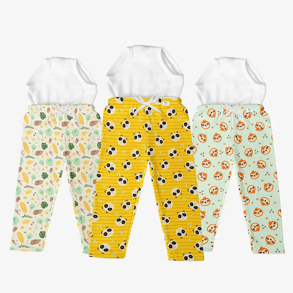 Diaper Pants Pack of 3 (Assorted) with Drawstring