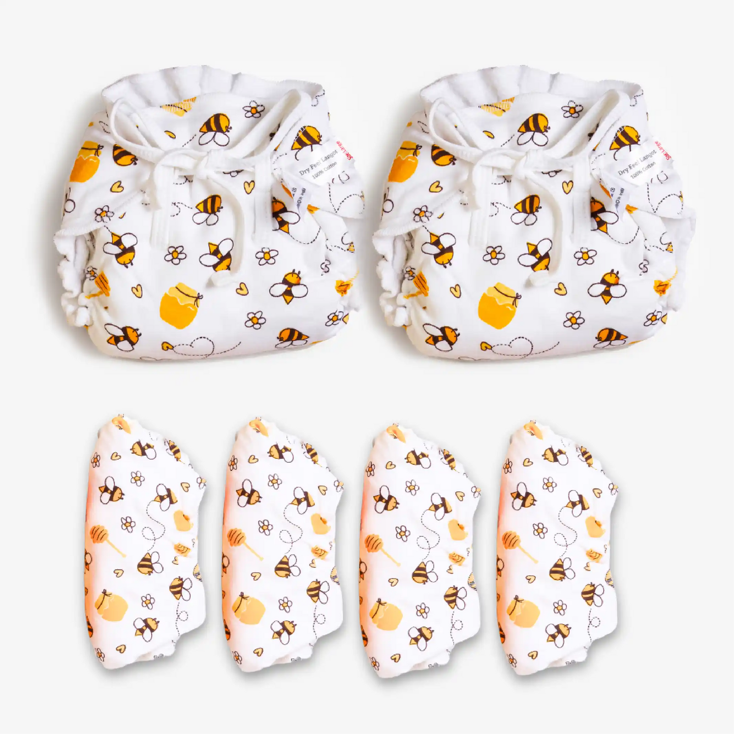 Dry Feel Langot Pack of 6 - Honey Buzz (Print/Design May Vary)