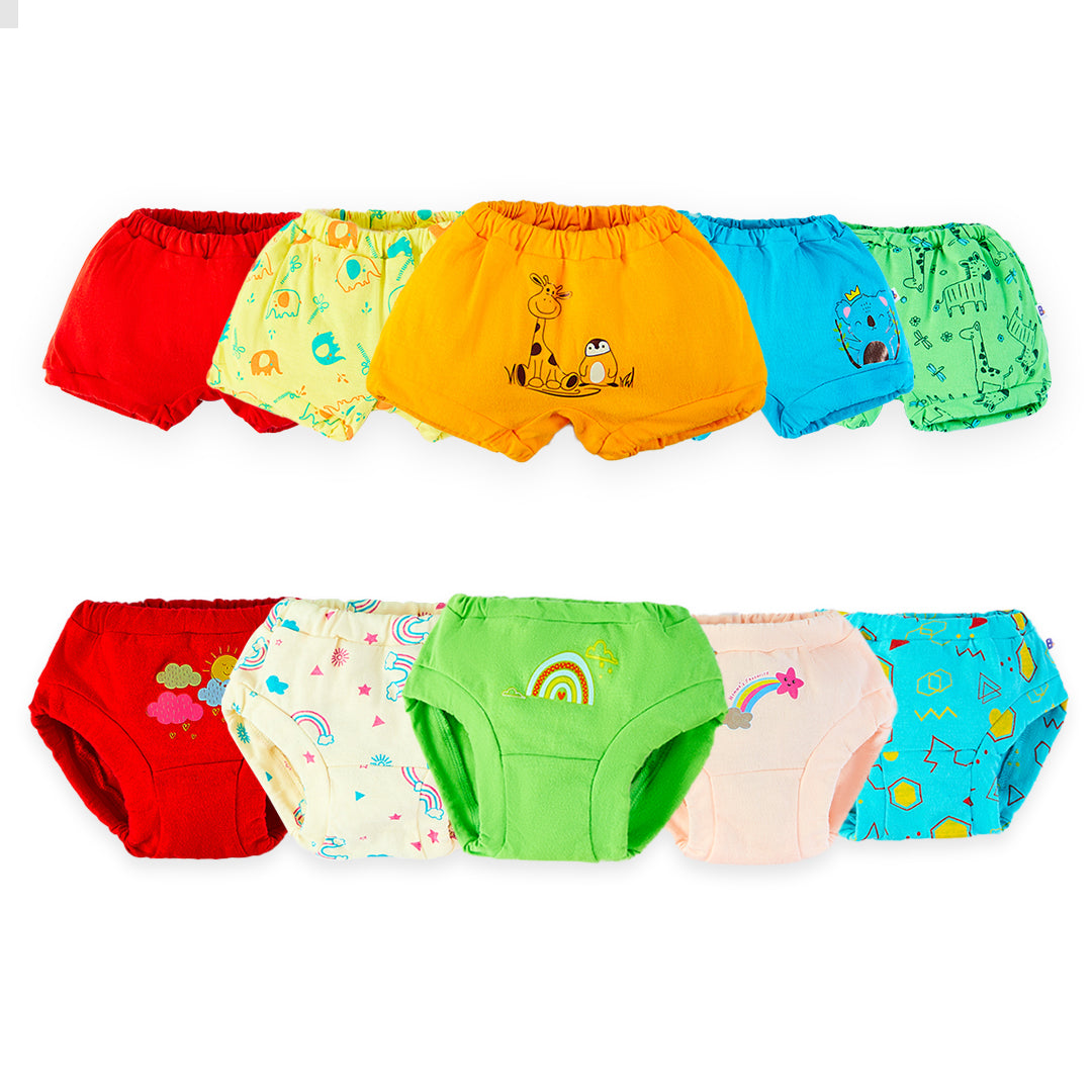 BASIC Super Soft Bloomers (Farm Fam) & Briefs (Doodle Dreams) - Pack o –  BASIC for Baby