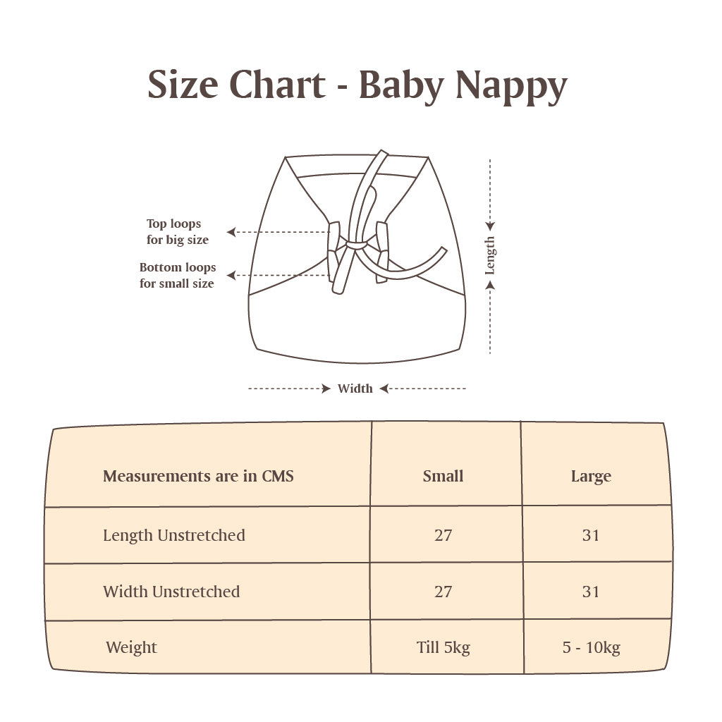 Choose BASIC Cotton Nappy - Pack of 5