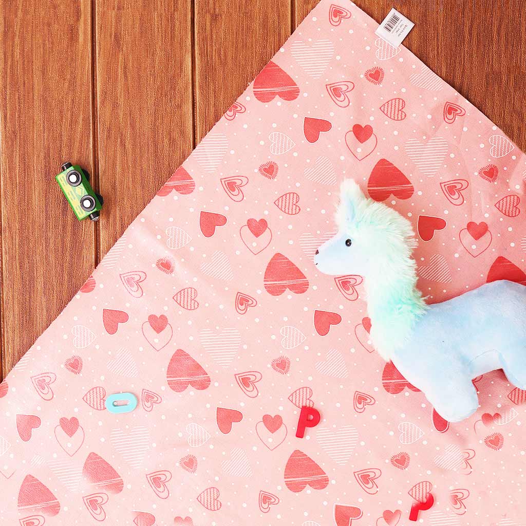 Diaper Changing Mat(Peppy Pink & Breezy Blue) - Pack of 2